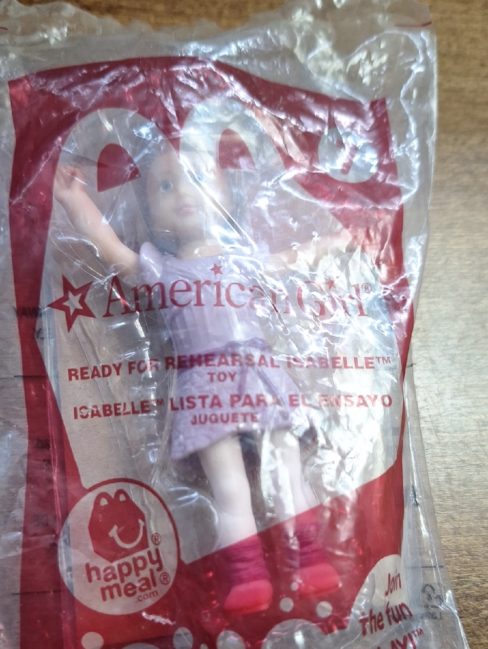 American Girl Isabelle Doll in Lavender Dress with Hot Pink Boots